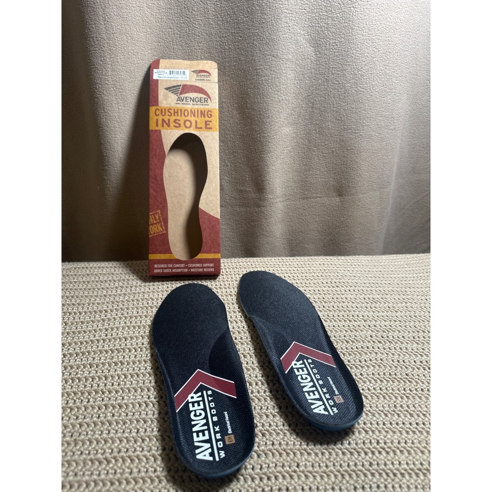 Avenger Work Boots Cushioning Insole Mens Large Size 11-12 Memory Foam EH Rated